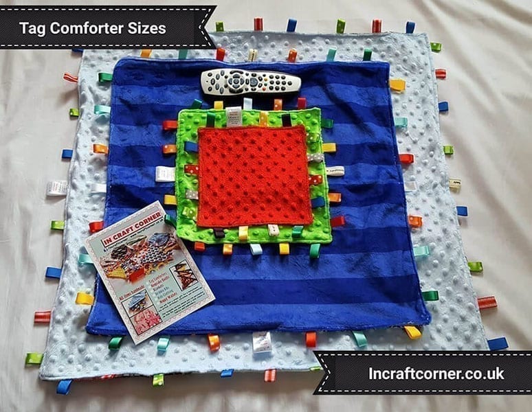 Taggie blanket sizes